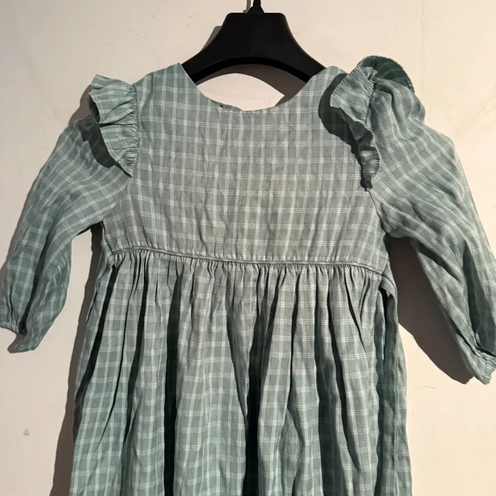 Toddler Girls Edgehill Collection 4T‎ Dress Gingham Flutter Ruffle